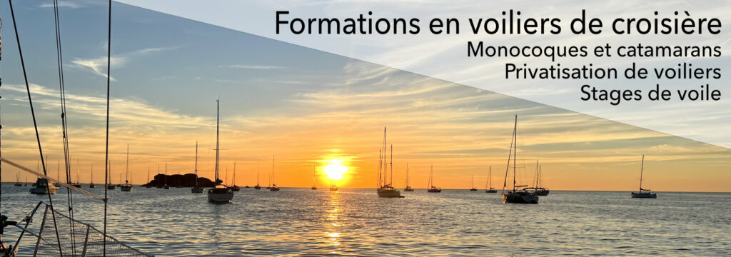 Coucher de soleil Voilier Croisière